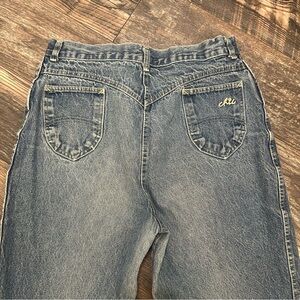 80s Vintage Chic Women’s Jeans Denim High Waisted Zipper Size 20 Regular Length